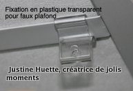 Crochet de fixation pour faux plafond