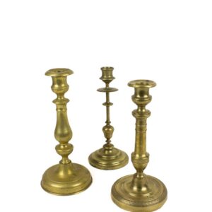 Bougeoirs en laiton vintage