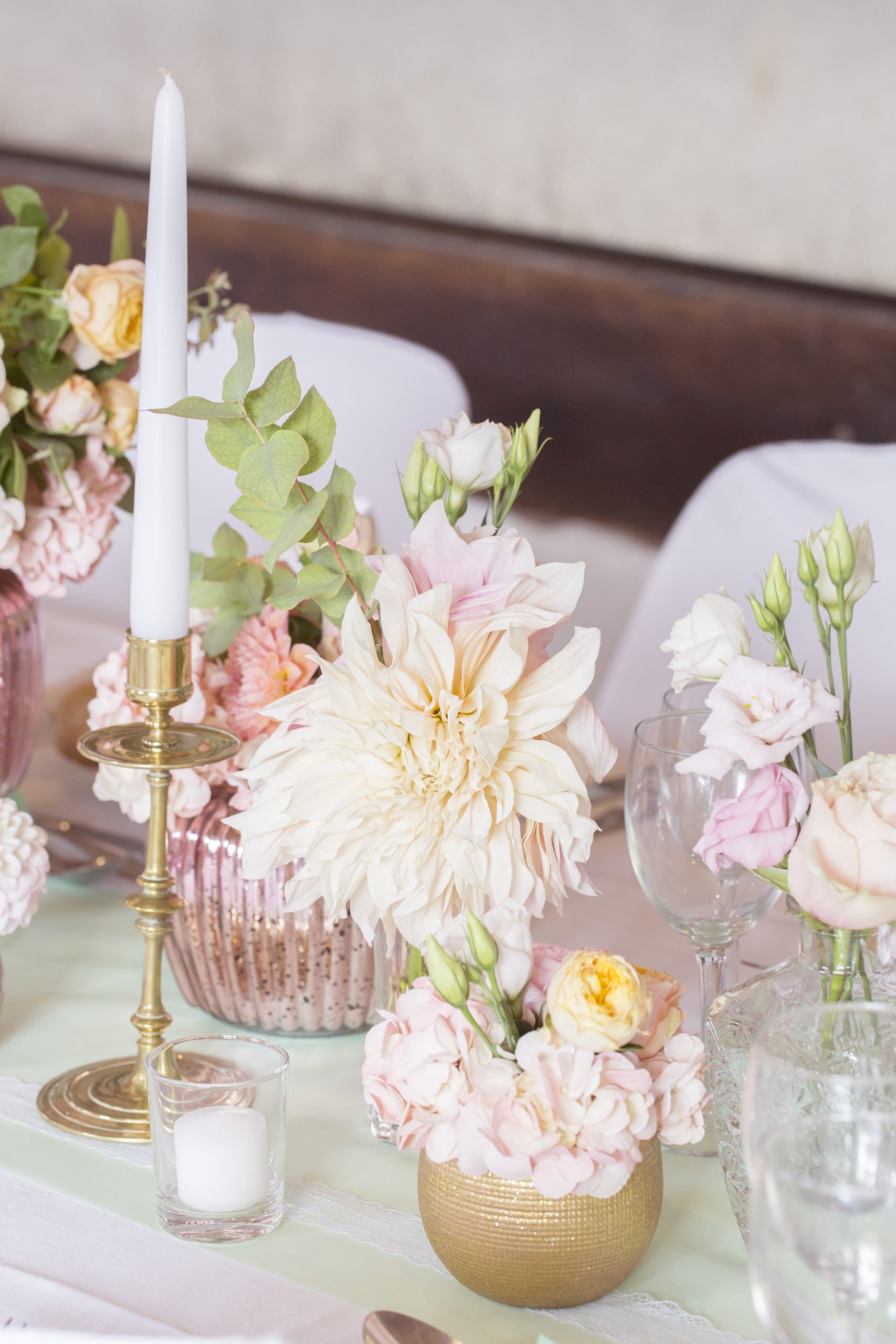 Bougeoirs en laiton vintage – Image 2