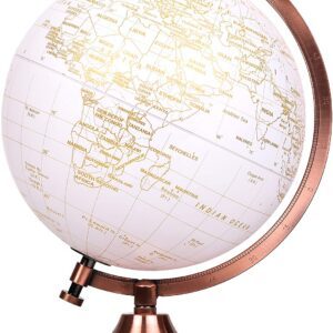 Map monde cuivrée